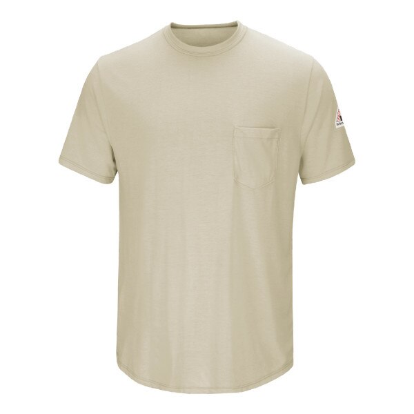 Men's Lightweight FR Short Sleeve T-Shirt in Khaki